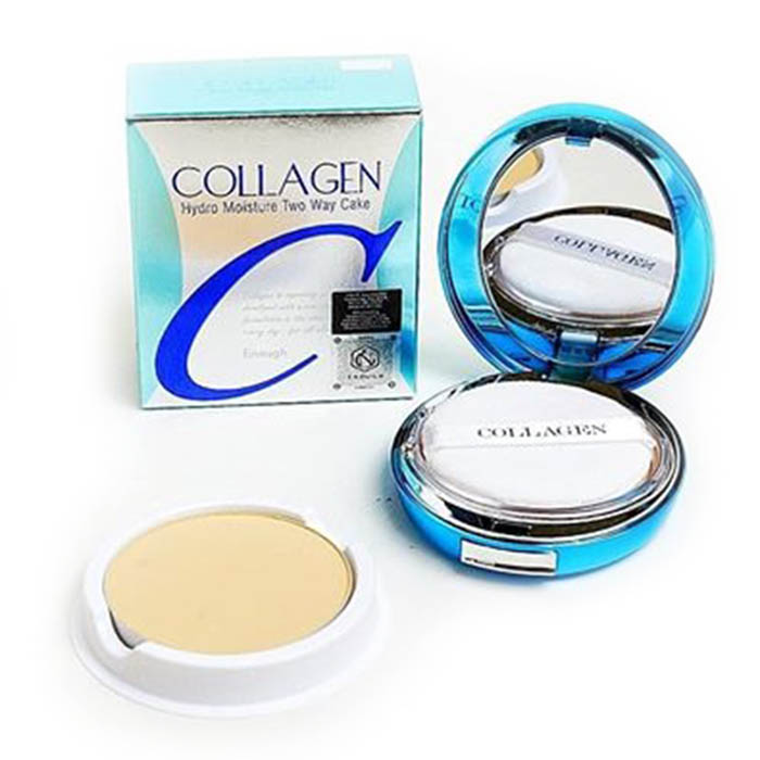 Компактная пудра для лица КОЛЛАГЕН с запасным сменным блоком Collagen Hydro Moisture Two Way Cake SPF25 PA++ (13), 13 гр