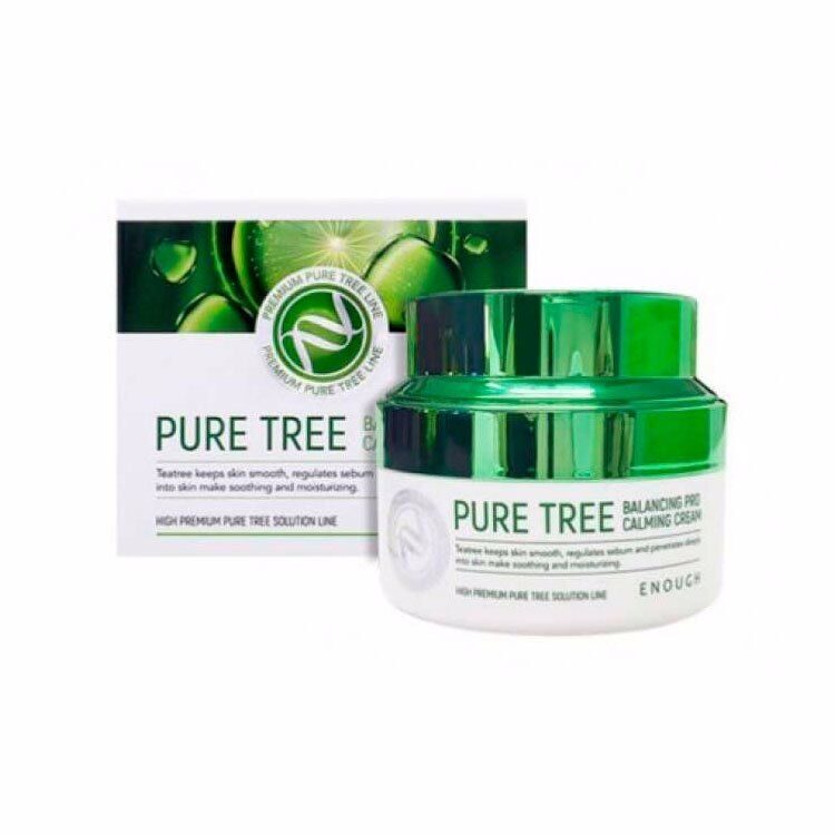 Крем с экстрактами чайного дерева ENOUGH PURE TREE BALANCING PRO CALMING CREAM (50мл)